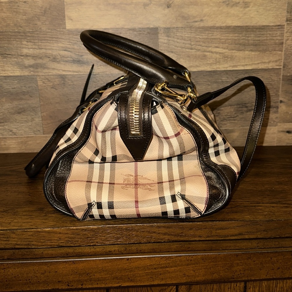BURBERRY HAYMARKET CHECK GLADSTONE TOTE - Picture 4 of 16